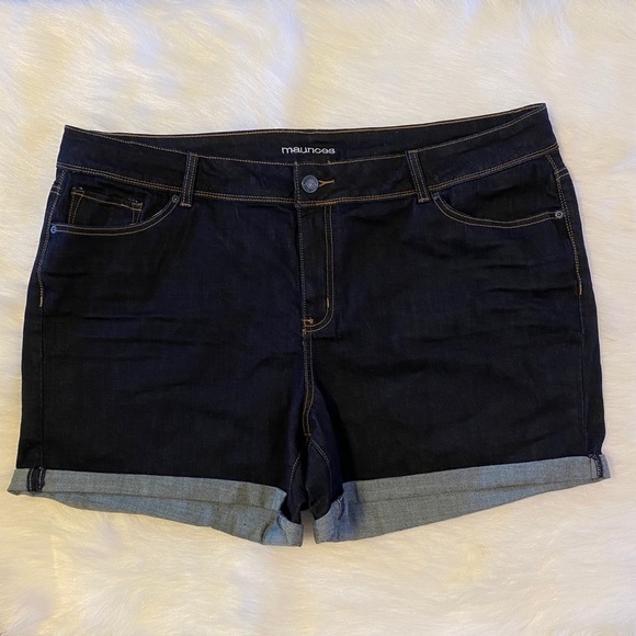 Maurices Jean Shorts Womens Size 24 Blue Denim - Picture 1 of 7